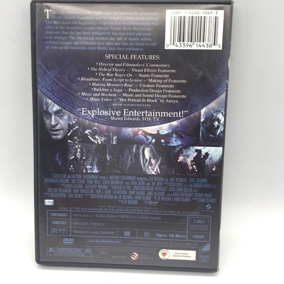 Vintage dvd movie Underworld evolution. - Picture 2 of 3